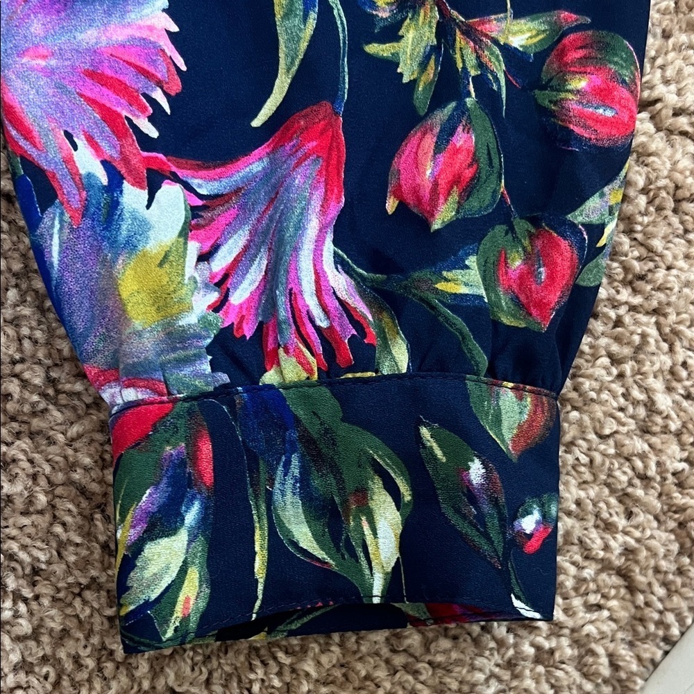 J. Crew Navy Floral Dress - Picture 6 of 16